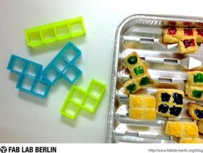 tetris cookies forme cuisine manger 3d print model - Mito3D