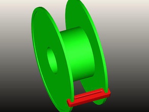 filament saver 3d printer accessories abs clip-on matterhackers pla spool 3d print model - Mito3D