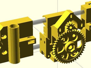 radus prusa i2 vertikale x-Ende x-Schlitten extruder montieren 3d Drucker Teile 3d print model - Mito3D
