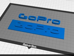 gopro logo fotocamera 3d print model - Mito3D