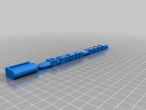 personalizado palabra lápiz danke olli oficina 3d print model - Mito3D