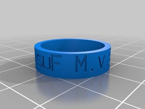 yuusuf ring rings customized 3d print model - Mito3D