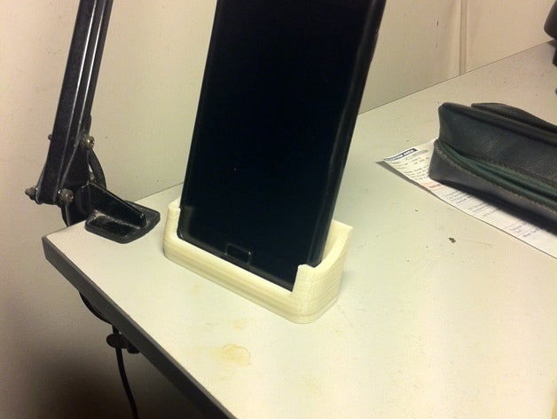 simples dock samsung galaxy note móveis telefone 3D print model - Mito3D