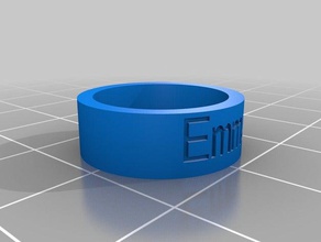 emma 375 anelli personalizzato 3d print model - Mito3D