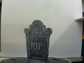 gravestone art makerbotdigitizer scan 3d print model - Mito3D