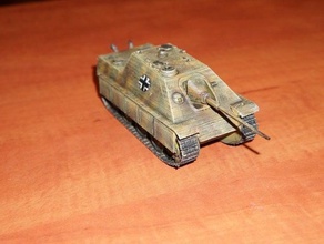 tank jagdpancer scale 28 mm games bolt action jagdepancer jagdpanzer jagdtiger war word ww 2 3d print model - Mito3D