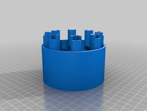 iris 8 base small containers 3d print model - Mito3D