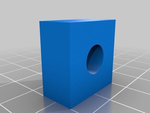 horizontal 8mm hole calibration 20mm box other 3d printer simple test 3d print model - Mito3D