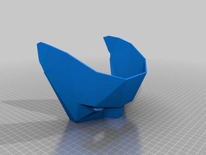 kleinere druckbare low-poly-Maske Mode halloween 3d print model - Mito3D