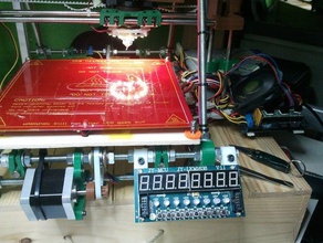 tm1638 módulo de montaje prusa mendel otros Pantalla 7 segmentos arduino medel depurador controlador monte 3d print model - Mito3D