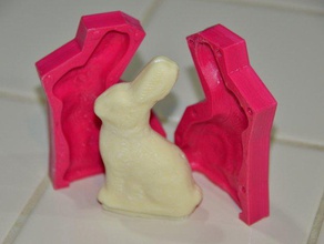 chocolate bunny mold other easter 3d print model - Mito3D