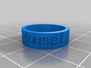 yousefs ring rings customized 3d print model - Mito3D