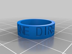 one direction rings customized 3d print model - Mito3D