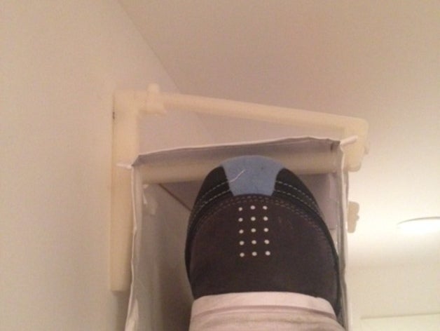 scarpa rack per montaggio a parete famiglia porta 3D print model - Mito3D