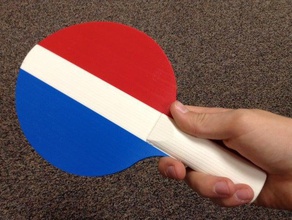 paleta de ping pong deporte al aire libre tenis mesa 3d print model - Mito3D