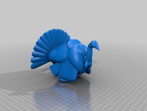 die Türkei gobbler Tiere 3d print model - Mito3D