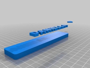 daniella keychain other 3d print model - Mito3D