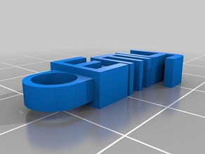 emy kaychain organization customized 3d print model - Mito3D