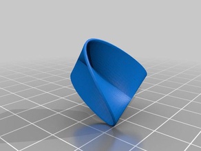 sinoid sphère traceur de courbes paramétriques 3d les mathématiques art customizer l'immersion klein openscad polaires sinus 3d print model - Mito3D