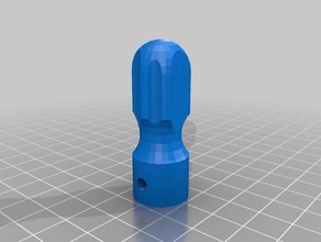 mango broca de 3mm mão as ferramentas personalizado 3d print model - Mito3D
