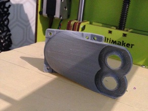 double tête annulaire de conduits ventilation ultimaker 3d l'imprimante pièces 3d print model - Mito3D