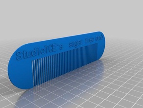 studiotces frei von Zucker kämmen - Zubehör angepasst 3d print model - Mito3D