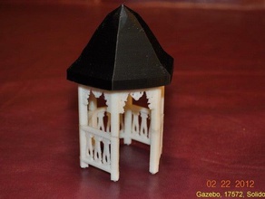 gazebo outros prédio casa de boneca móveis modelo o sketchup brinquedo 3d print model - Mito3D