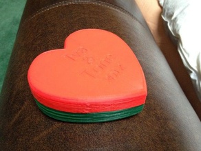 heart box other valentine 3d print model - Mito3D