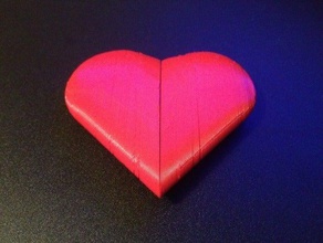 twistable heart other 3d reprap toy 3d print model - Mito3D