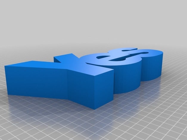 ja, Schottland Zeichen logos 3D print model - Mito3D