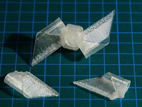 papier moulin à vent de la moitié des ailes l'assemblée d'autres chose un jour jouet 3d print model - Mito3D