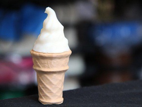 mmmmmmmm ice cream other 123d catch captured cone food health love tasty 3d print model - Mito3D