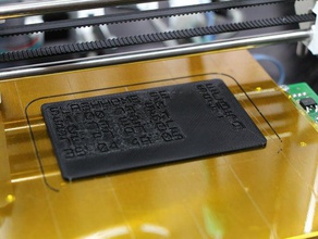 texto de la tarjeta organización crédito personalizador isoiec 7810 3d print model - Mito3D