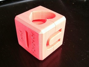 heart shadow cube andere valentine 3d print model - Mito3D
