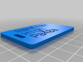 Gepäck tab - Organisation angepasst 3d print model - Mito3D