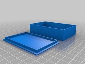 boîte de 55x85mm les conteneurs personnalisé 3d print model - Mito3D