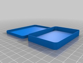 box mit abgerundeten Ecken 55x85mm Container angepasst 3d print model - Mito3D