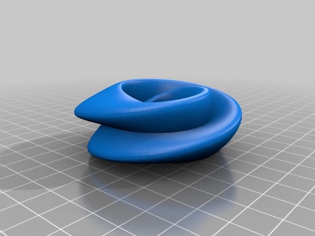figura 8 immersione klein bagel per la matematica art personalizzato 3D print model - Mito3D