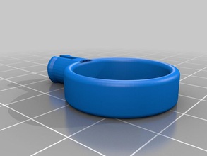 delicato anello di-una-cosa di connettori a pin altri personalizzabile gioielli openscad parametrico 3d print model - Mito3D