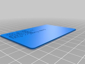 business-Karte - Organisation angepasst 3d print model - Mito3D