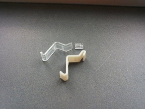 ikea lock lamp clip replacement parts 3d print model - Mito3D