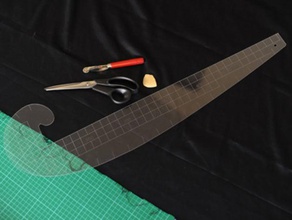 variar a forma de vestuário régua outros lasercut costura ferramenta 3d print model - Mito3D