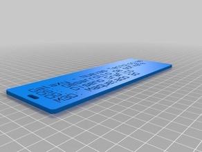 tarjeta 1 organización personalizado 3d print model - Mito3D