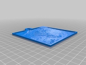 il mio personalizzato lithopanet 2d arte 3d print model - Mito3D