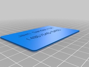 my customized text card organization 3d print model - Mito3D