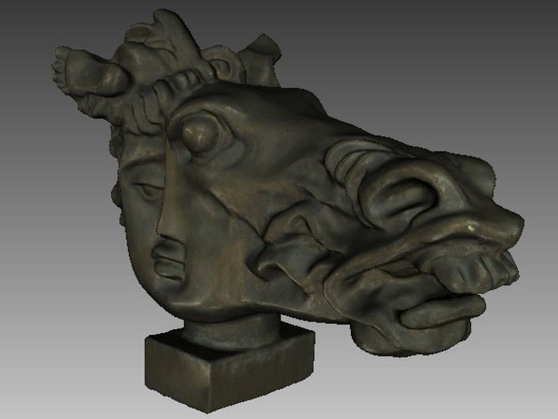 birth pegasus bourganov other 3d model art artec horse scan sculpture 3D print model - Mito3D
