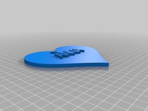 dulce amor llaveros personalizado 3d print model - Mito3D