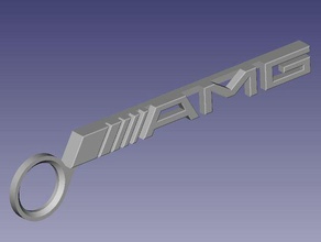 amg de mercedes porte-clés 3d print model - Mito3D