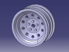 rc crawler 110 4x4 cerchio ruota v11 veicoli 3d print model - Mito3D