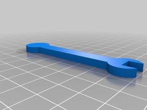 meine angepasste parametrische Schraubenschlüssel openscad hand tools 3d print model - Mito3D